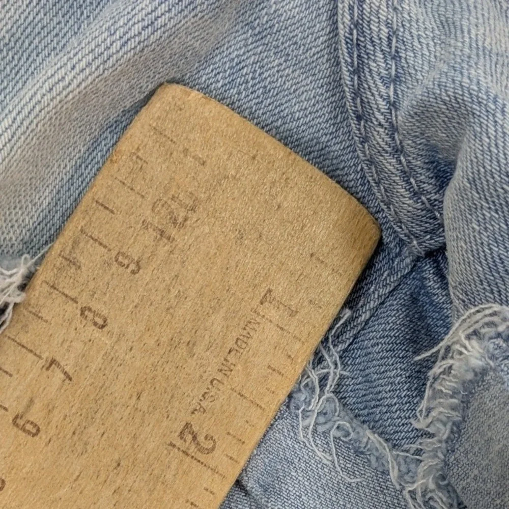 Abercrombie & Fitch Micro Mini Jean‎ Shorts Womens 2 Low Rise Y2K Light Wash